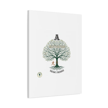 Handwritten Doodle Tree Canvas | Matte Stretched Wall Art