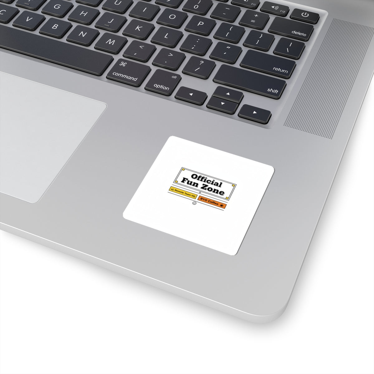 Official Fun Zone Sticker | Office Sign Parody, Workplace Humor
