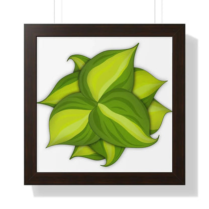 Philodendron Brasil Framed Print – Botanical Wall Art