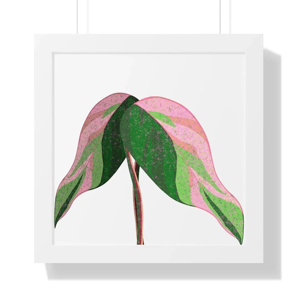 Pink Princess Philodendron Framed Print – Botanical Wall Art