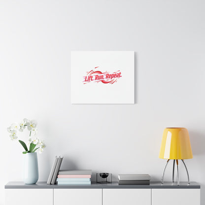 Lift Run Repeat Canvas | Fitness Wall Art, Gym Motivation