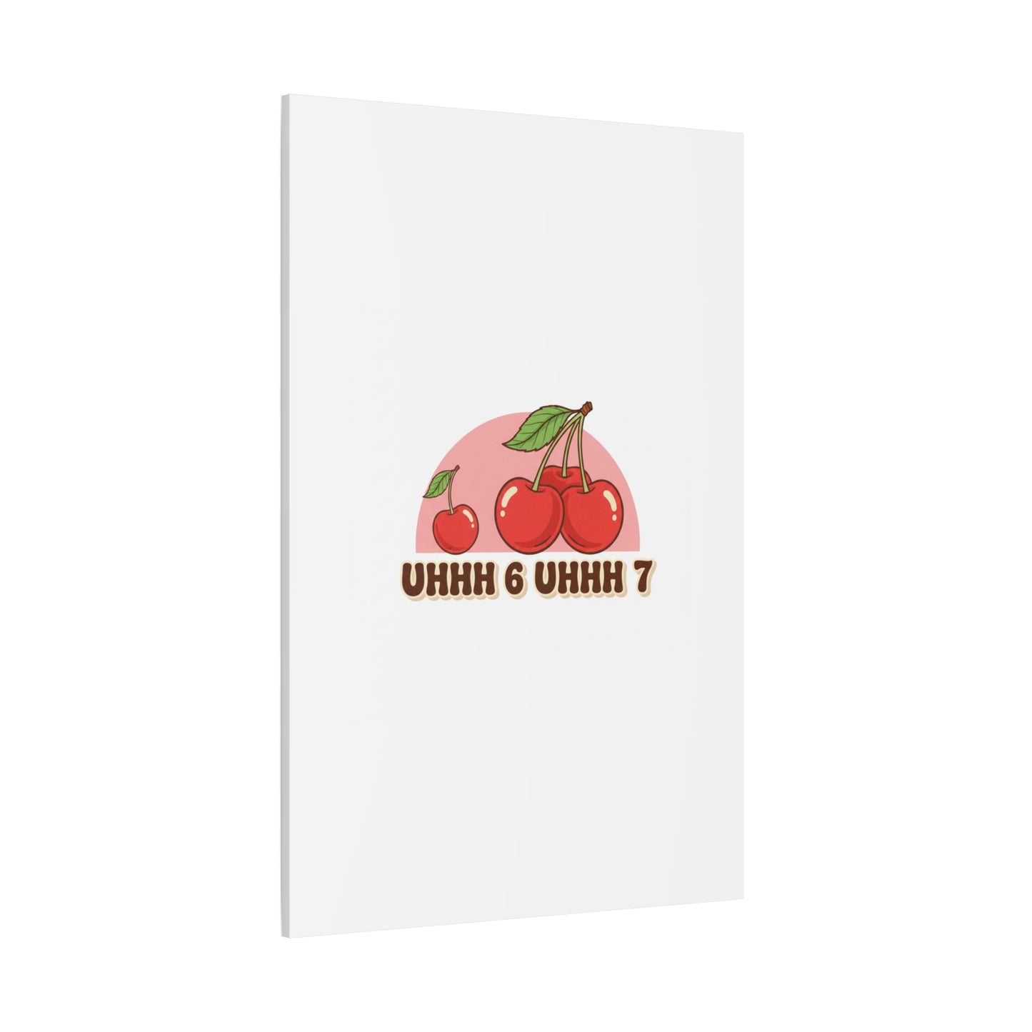 Six Severn Cherry Retro Graphic Canvas | kawaii fruit print, vintage cherry design