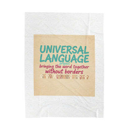 Universal Language Blanket | empowerment slogan, girl power throw