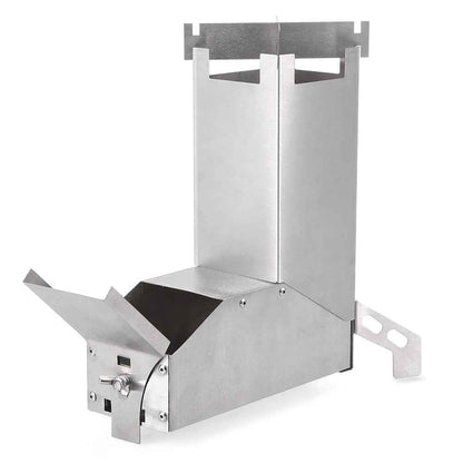 Outdoor stainless steel folding barbecue grill