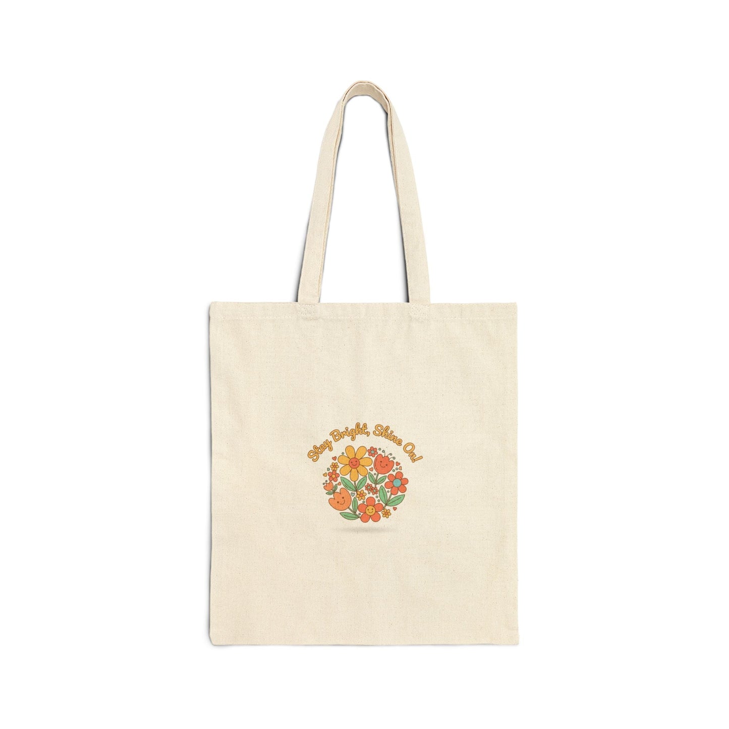 Be Bright, Shine On Tote | Hopecore, Radical Optimism Canvas