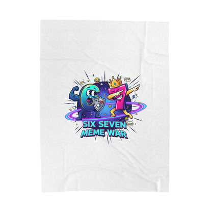 Six Seven Meme War Blanket | Legendary Internet Battle Plush Throw