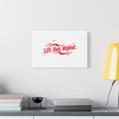 Lift Run Repeat Canvas | Fitness Wall Art, Gym Motivation