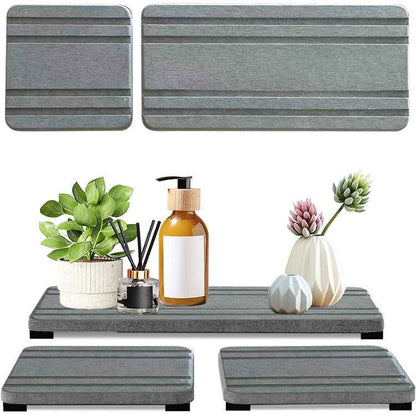 Bathroom Countertop Water Draining Pad Drying Mat