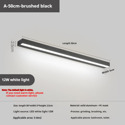 Toilet Special Punch-free Bathroom Wash Cosmetic Mirror Wall Lamp