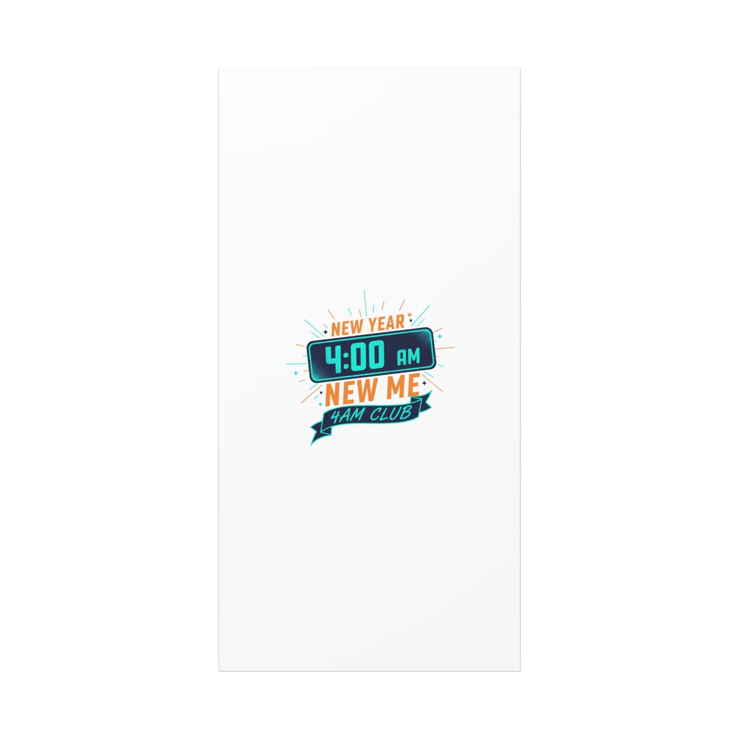 4AM Club New Year Graphic Canvas | Holiday Party Novelty, Festive New Year Decor