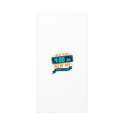 4AM Club New Year Graphic Canvas | Holiday Party Novelty, Festive New Year Decor