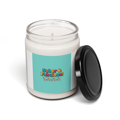 Sober & Fabulous Candle, Dry January mocktail trend soy candle