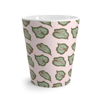 Begonia Pattern Ceramic Mug 12 oz