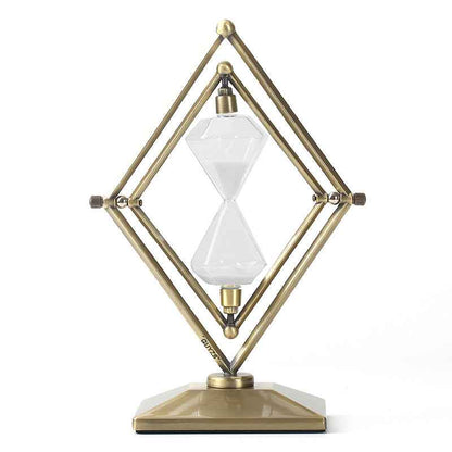 Glass Sand Clock Timer Metal Ornaments