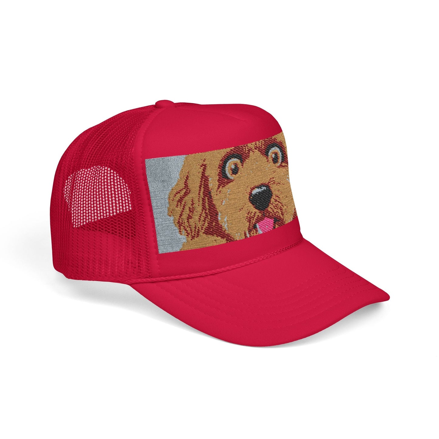 Meme Dog Embroidered Trucker Hat — 'Embrace the Fur'