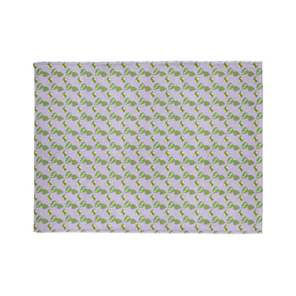 Hoya Kerrii Pattern Cozy Fleece Throw Blanket