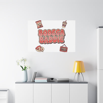 Bodega Baddie Matte Canvas, Stretched | NYC Y2K Corner Store Vibes