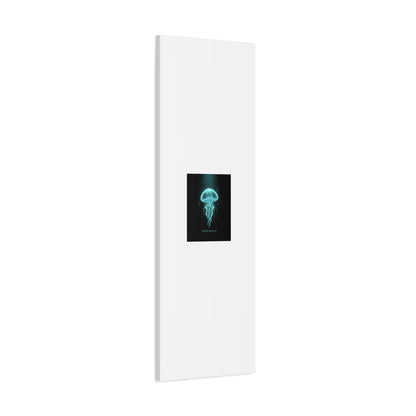 Bioluminescent Jellyfish Art Canvas | Deep Sea Aesthetic, Neon Glow