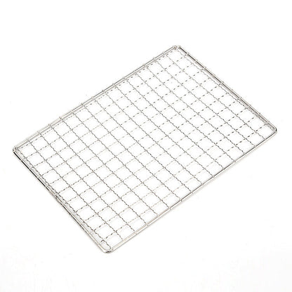Stainless Steel Flat Card Barbecue Grill Camping Mini