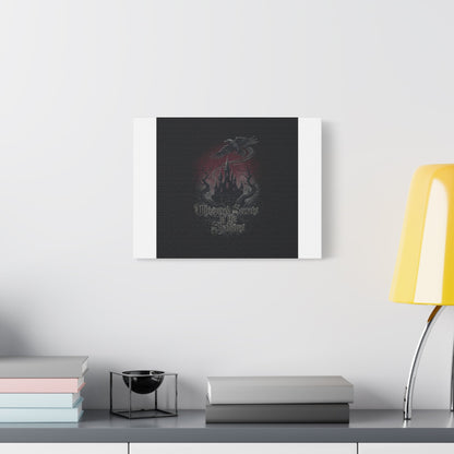 Whispered Secrets of the Shadows Castle Wall Art, Matte Canvas | Gothic Medieval Decor