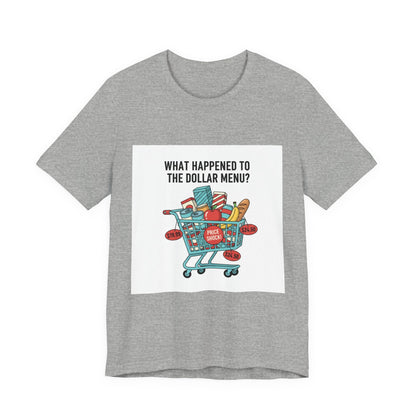 What Happened to the Dollar Menu Tee | grocery prices shirt, budget humor