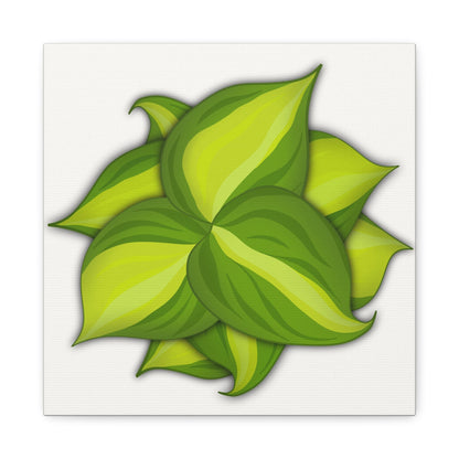 Philodendron Brasil Canvas Print – Botanical Wall Art