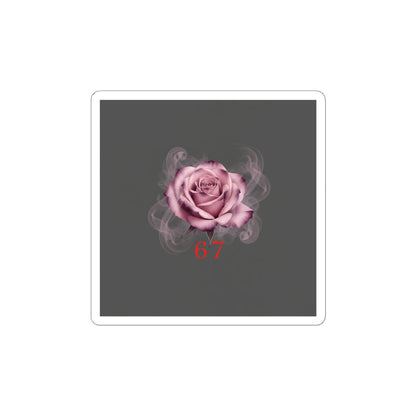 Moon Rose Kiss-Cut Stickers | Romantic Gothic Lite, soft goth floral