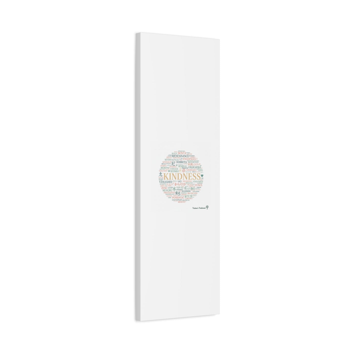 Kindness Word Cloud Canvas | Fresh Start Minimalist Wall Art