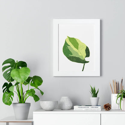 Manjula Pothos Illustrated Framed Print – Botanical Wall Art
