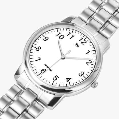 153. Folding Clasp Type Stainless Steel Quartz Watch