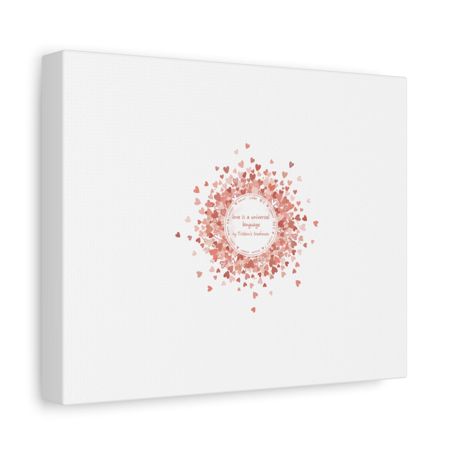Tiny Heart Confetti Canvas | Matte Stretched Wall Art