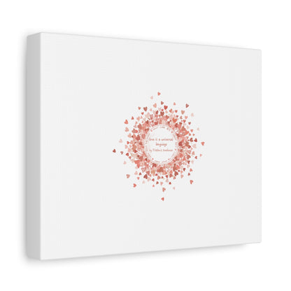 Tiny Heart Confetti Canvas | Matte Stretched Wall Art