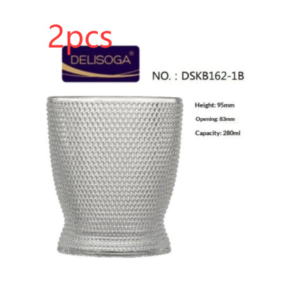 Creative Engraved Wine Glass Classical Cup Thickened Drinkware