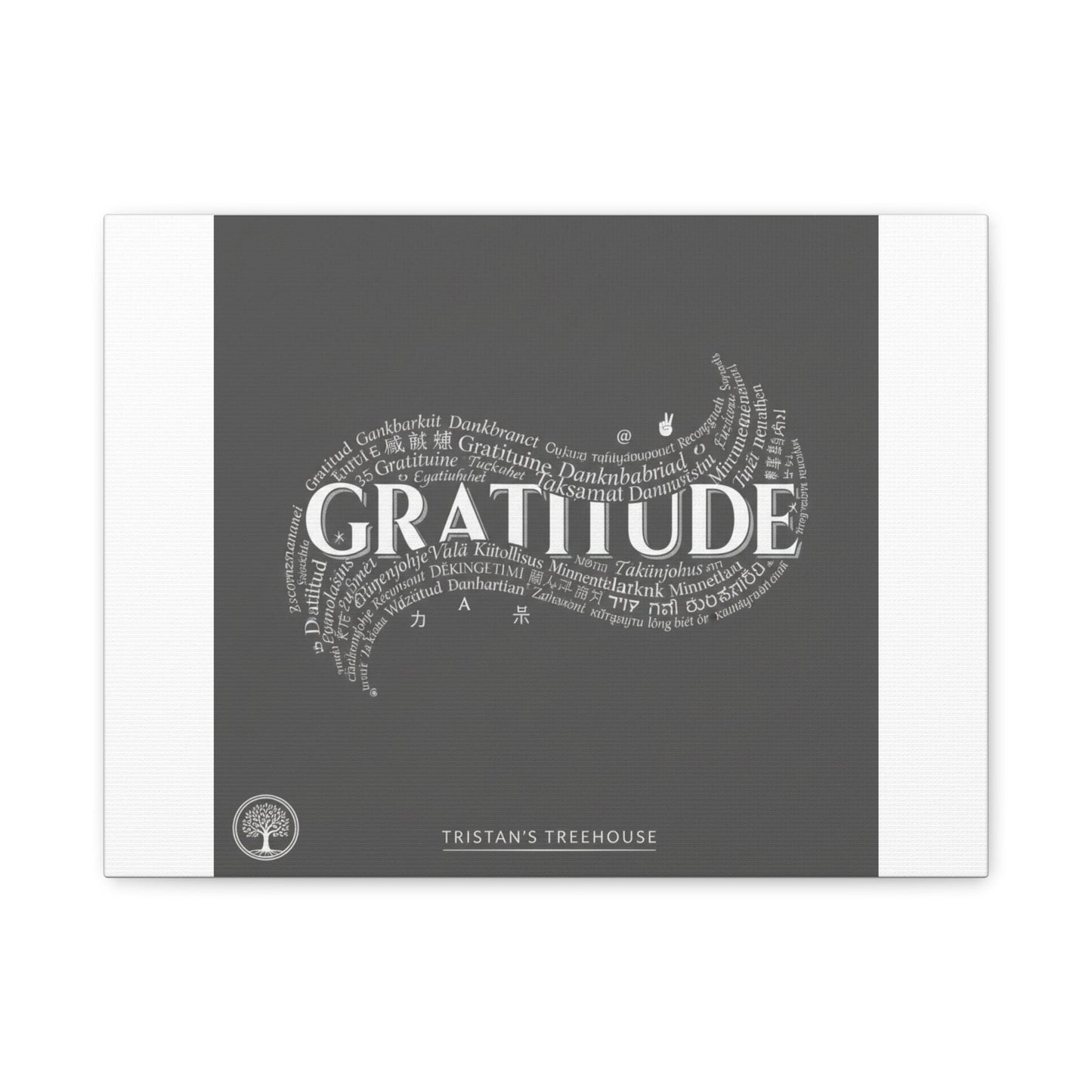Gratitude Wall Art Matte Canvas | Tiny Treats, sweet uplifting print