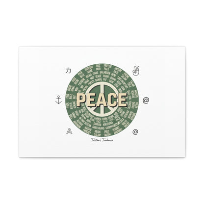 Peace doodle canvas | hand drawn sketch aesthetic, handwritten message