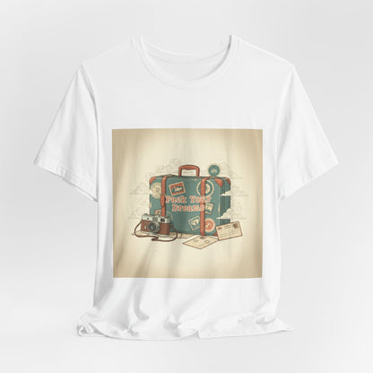 Retro Travel Postcard Tee | passport stamp, wanderlust design