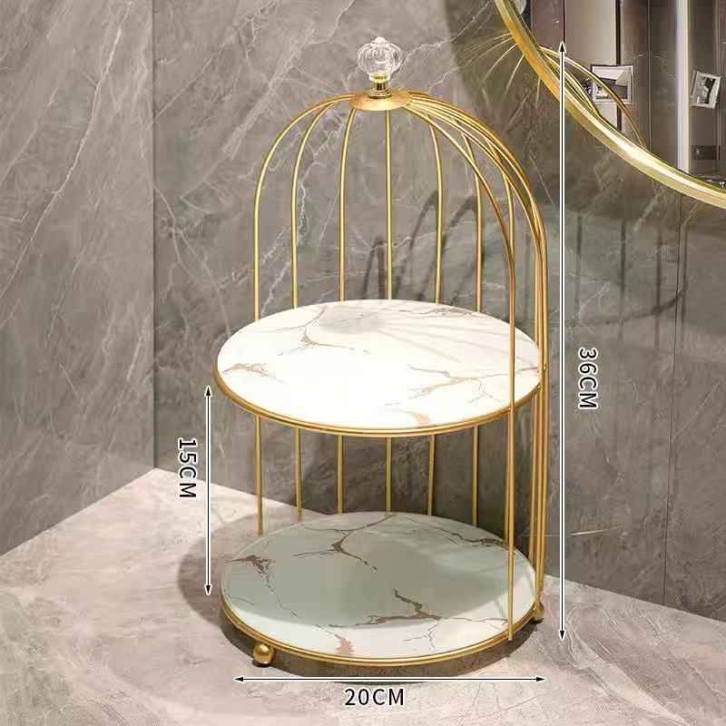 Bathroom  Toilet Light Luxury Desktop Comb Cosmetic Shelf