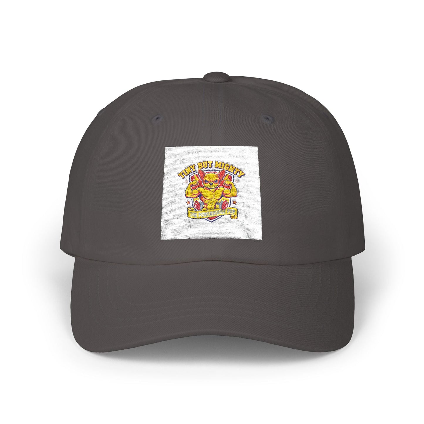 Powerhouse Puppy Funny Dad Cap — Cute Dog Lover Baseball Hat