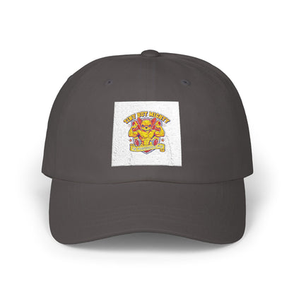 Powerhouse Puppy Funny Dad Cap — Cute Dog Lover Baseball Hat