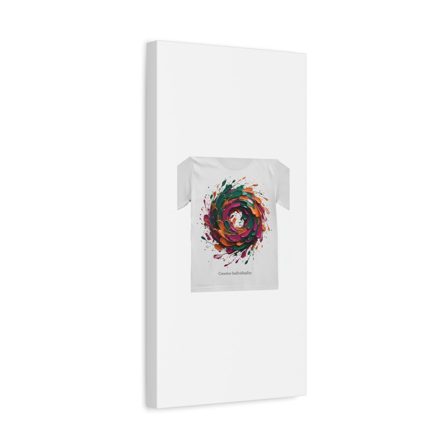 Painterly Abstract Floral Swirl Canvas | Matte Stretched Canvas