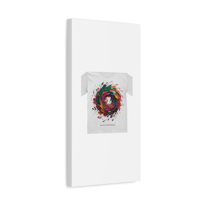 Painterly Abstract Floral Swirl Canvas | Matte Stretched Canvas