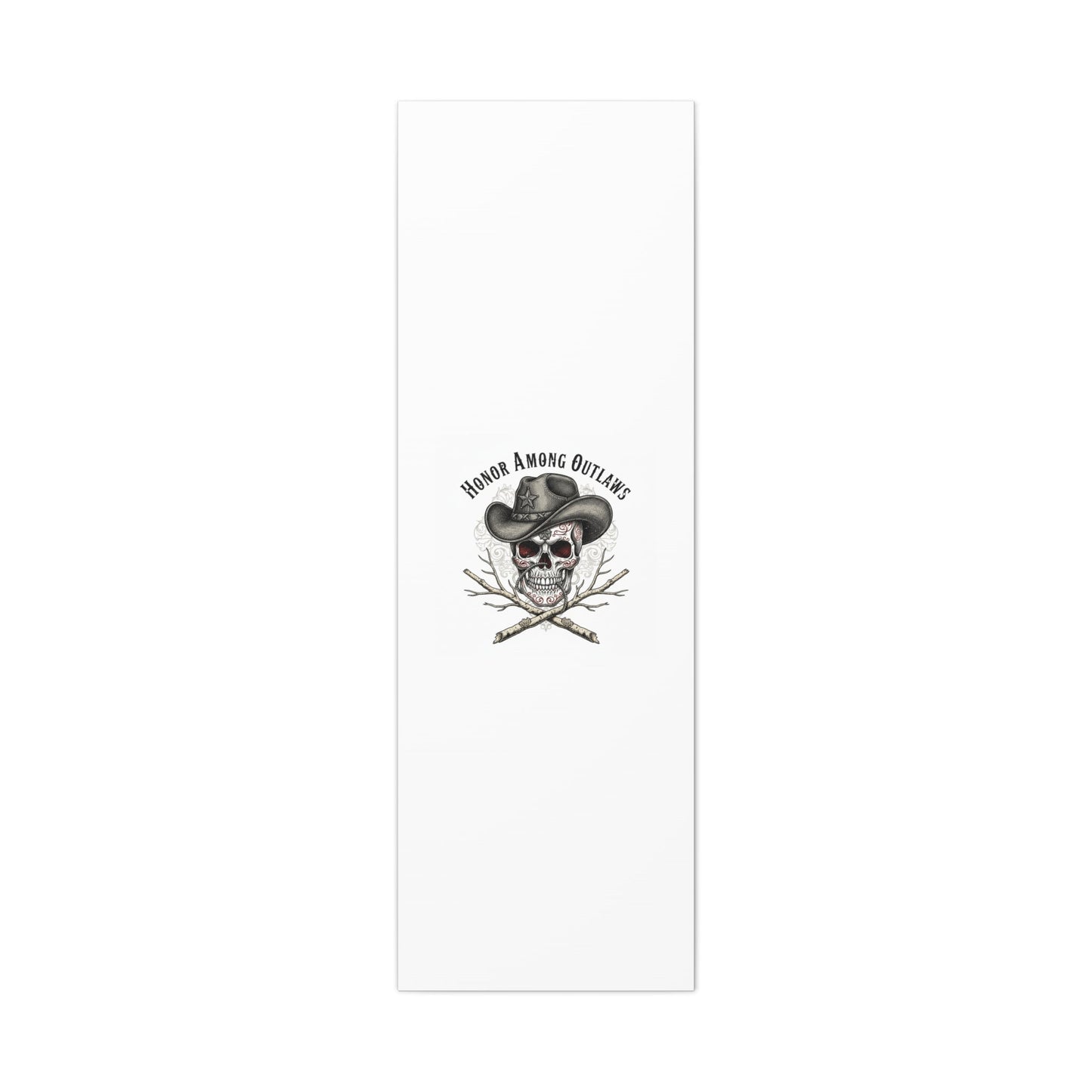 Honor Among Outlaws Canvas | Western Skull Art, Gothic Americana Desert Noir