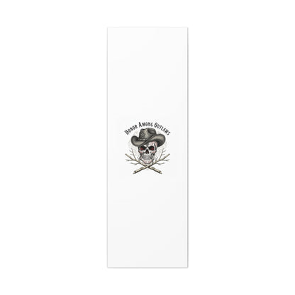 Honor Among Outlaws Canvas | Western Skull Art, Gothic Americana Desert Noir