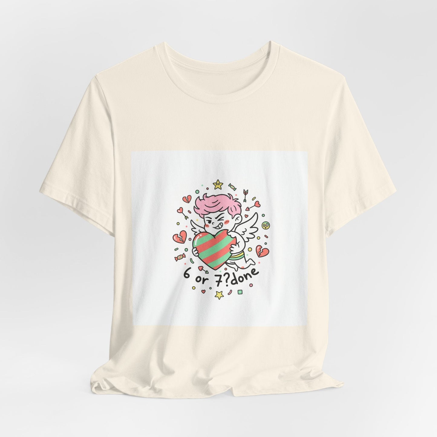 6 7 Weird Cupid Crewneck | Viral Valentine's Sweatshirt | Funny Quirky Love