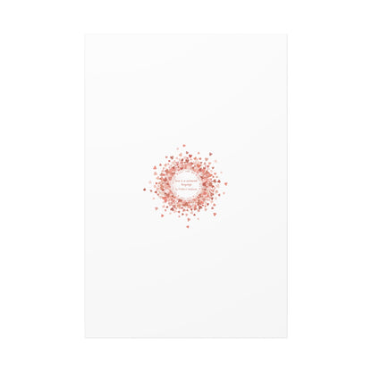 Tiny Heart Confetti Canvas | Matte Stretched Wall Art