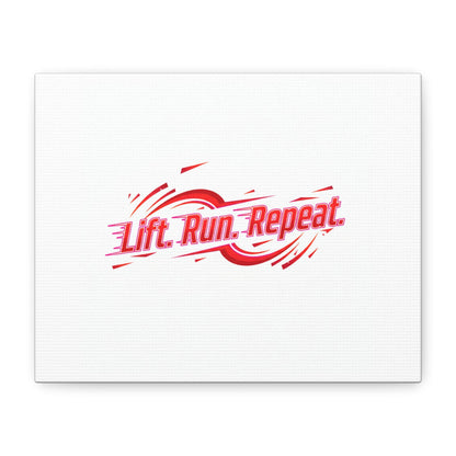Lift Run Repeat Canvas | Fitness Wall Art, Gym Motivation