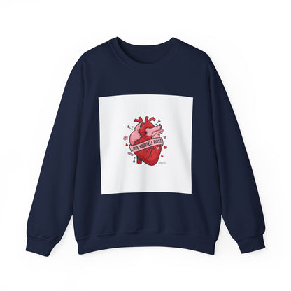 Anatomic Heart Patch Crewneck Sweatshirt | anti love graphic, punk Valentine