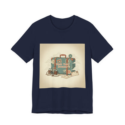 Retro Travel Postcard Tee | passport stamp, wanderlust design