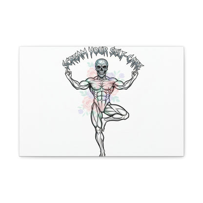 Scream Your Self-Care Canvas | Heavy Metal Wellness, Gothic Wellness Quote