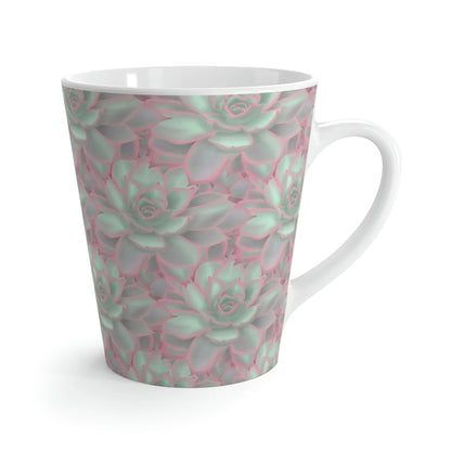 Echeveria Violet Queen Succulent Pattern Ceramic Mug 12 oz